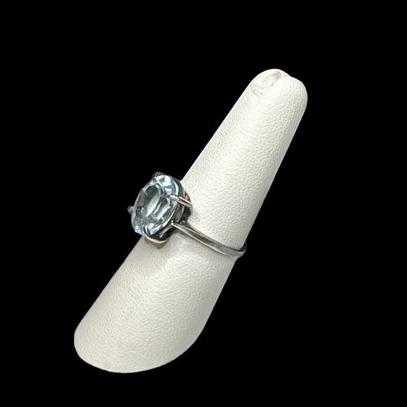 Topaz Stone Sterling Silver Ring Size 7 - Picture 2 of 7